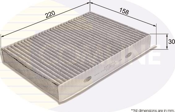 Comline EKF343A - Фильтр воздуха в салоне unicars.by