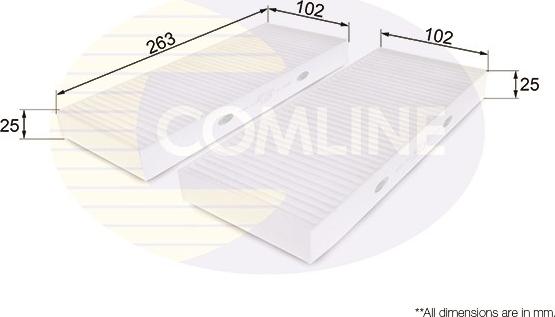 Comline EKF221 - Фильтр воздуха в салоне unicars.by