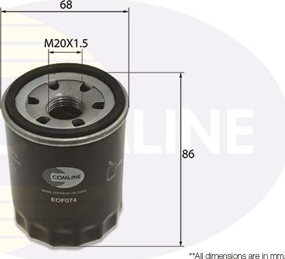 Comline EOF074 - Масляный фильтр unicars.by