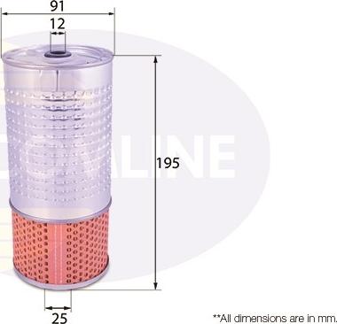 Comline EOF129 - Масляный фильтр unicars.by