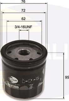 Comline EOF309 - Масляный фильтр unicars.by