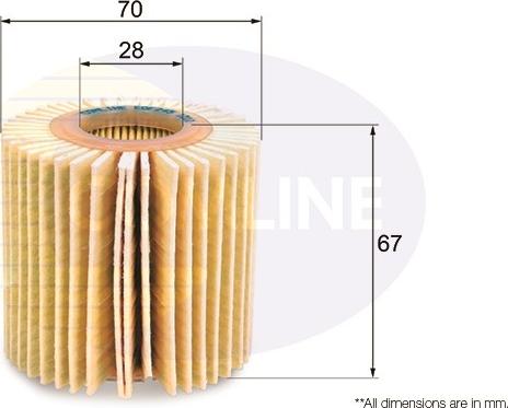 Comline EOF245 - Масляный фильтр unicars.by