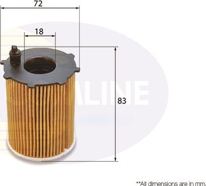 Comline EOF206 - Масляный фильтр unicars.by