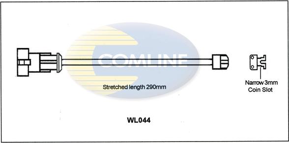 Comline WL044 - Сигнализатор, износ тормозных колодок unicars.by