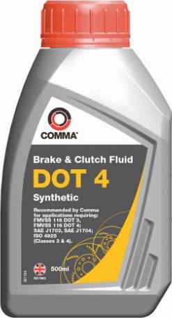 Comma DOT4SYNT500ML - Ремкомплект, шкворень поворотного кулака unicars.by