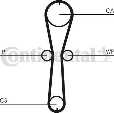 CONTITECH CT915WP1 - Водяной насос + комплект зубчатого ремня ГРМ unicars.by