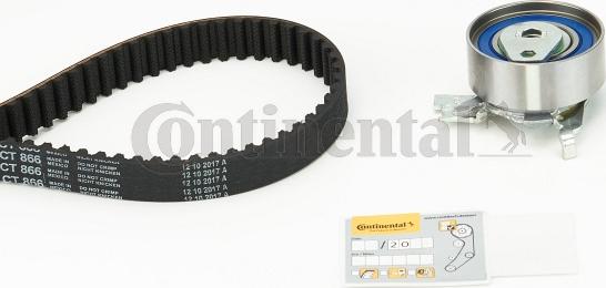 Contitech CT 866 K1 - Комплект зубчатого ремня ГРМ unicars.by