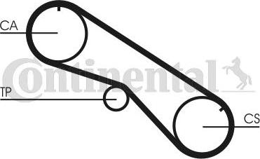 Contitech CT 818 - Зубчатый ремень ГРМ unicars.by