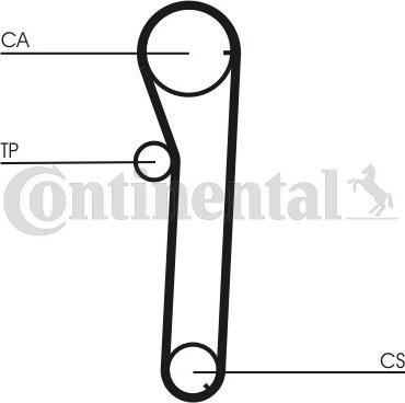 Contitech CT 817 - Зубчатый ремень ГРМ unicars.by