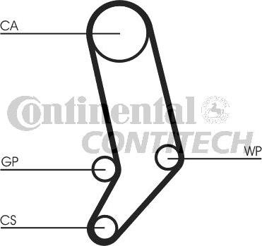 CONTINENTAL CTAM BR CT939K2 - Комплект зубчатого ремня ГРМ unicars.by