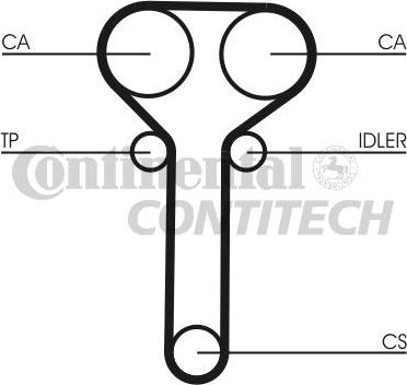 CONTINENTAL CTAM BR CT978K1 - Комплект зубчатого ремня ГРМ unicars.by