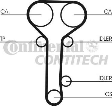 CONTINENTAL CTAM BR CT978K2 - Комплект зубчатого ремня ГРМ unicars.by