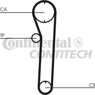 CONTINENTAL CTAM BR CT680 - Зубчатый ремень ГРМ unicars.by