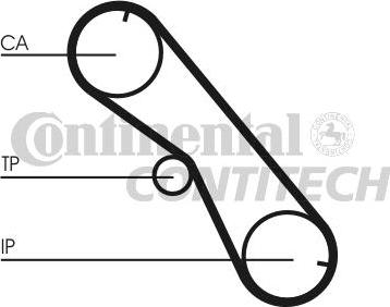 CONTINENTAL CTAM BR CT1089 - Зубчатый ремень ГРМ unicars.by