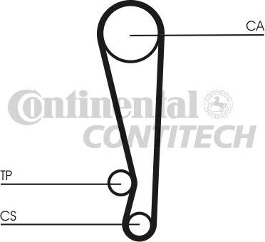 CONTINENTAL CTAM BR CT1024 - Зубчатый ремень ГРМ unicars.by