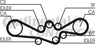 CONTINENTAL CTAM BR CT792K2 - Комплект зубчатого ремня ГРМ unicars.by