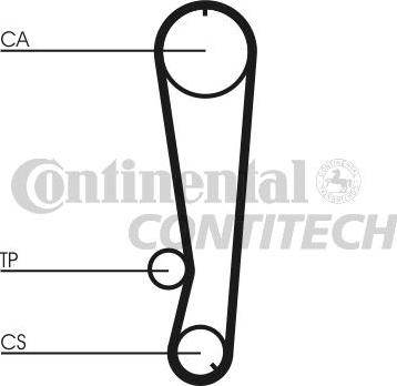 CONTINENTAL CTAM BR CT788 - Зубчатый ремень ГРМ unicars.by