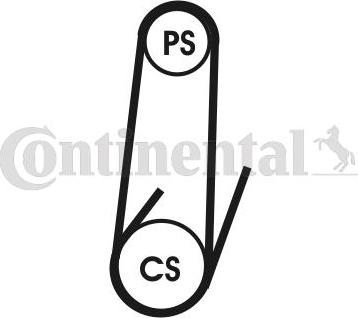 Contitech 4 PK 711 ELAST - Поликлиновой ремень unicars.by