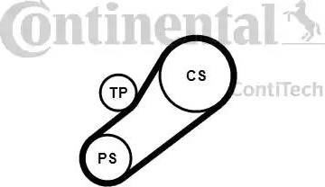 Continental 4PK735K1 - Поликлиновый ременный комплект unicars.by