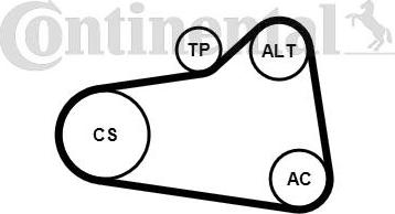 Contitech 6PK905 EXTRA K1 - Поликлиновый ременный комплект unicars.by
