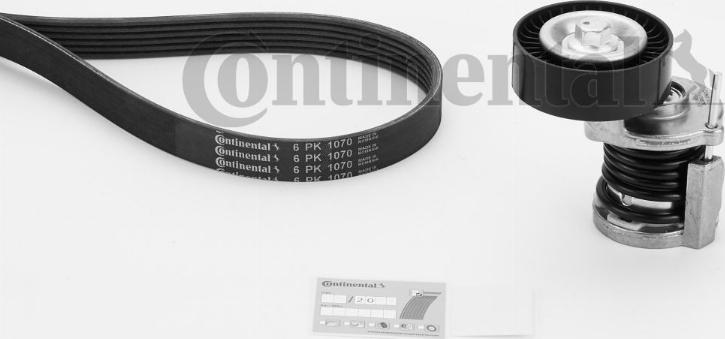 Contitech 6 PK 1070 K1 - Поликлиновый ременный комплект unicars.by