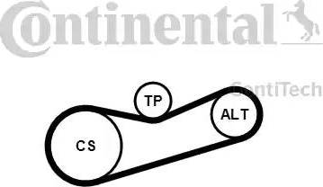 Continental 6PK1180K2 - Поликлиновый ременный комплект unicars.by