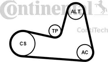Continental 6PK1200K2 - Поликлиновый ременный комплект unicars.by