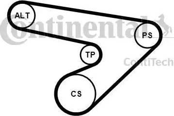 Continental 6PK1725K1 - Поликлиновый ременный комплект unicars.by