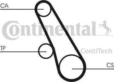 Continental CT 1012 - Зубчатый ремень ГРМ unicars.by