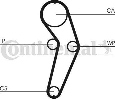 CONTITECH CT 988 WP3 - Водяной насос + комплект зубчатого ремня ГРМ unicars.by