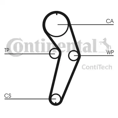 Continental CT988K2 - Комплект зубчатого ремня ГРМ unicars.by