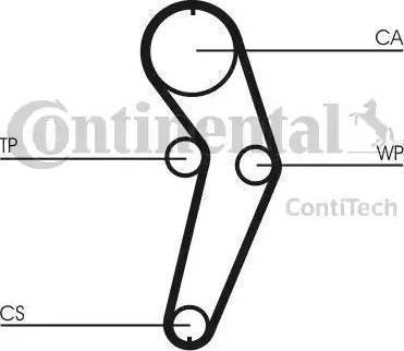 Continental CT988WP1 - Водяной насос + комплект зубчатого ремня ГРМ unicars.by