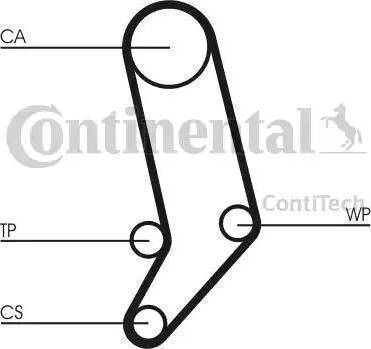 Continental CT939K4 - Комплект зубчатого ремня ГРМ unicars.by