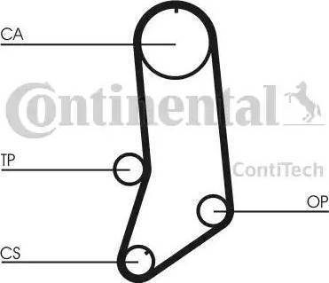 Continental CT594 - Зубчатый ремень ГРМ unicars.by