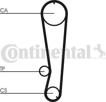 Contitech CT569K1 - Комплект зубчатого ремня ГРМ unicars.by