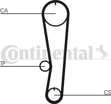 Contitech CT 568 K1 - Комплект зубчатого ремня ГРМ unicars.by