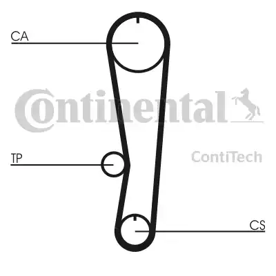 Continental CT568 - Зубчатый ремень ГРМ unicars.by