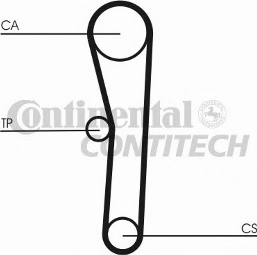 Contitech CT562K1 - Комплект зубчатого ремня ГРМ unicars.by