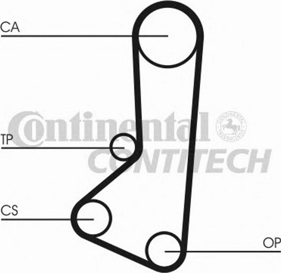 Contitech CT510K1 - Комплект зубчатого ремня ГРМ unicars.by