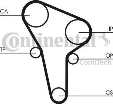 Continental CT513 - Зубчатый ремень ГРМ unicars.by