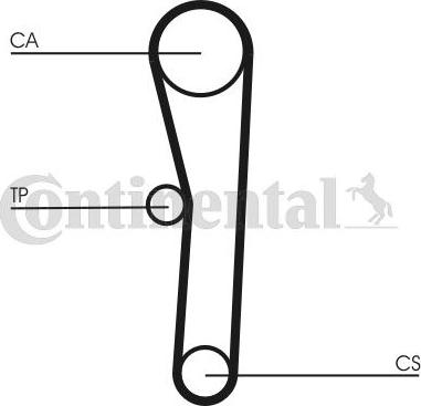 Contitech CT 536 - Зубчатый ремень ГРМ unicars.by