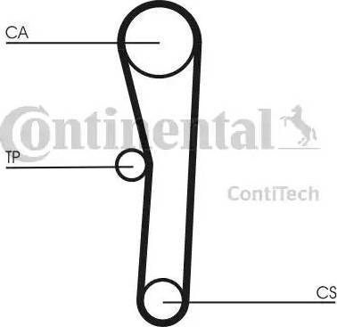 Continental CT536 - Зубчатый ремень ГРМ unicars.by