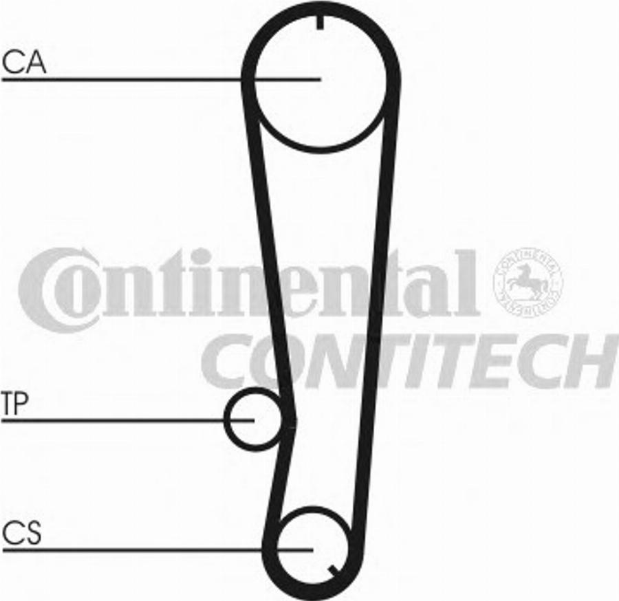 Contitech CT655K1 - Комплект зубчатого ремня ГРМ unicars.by