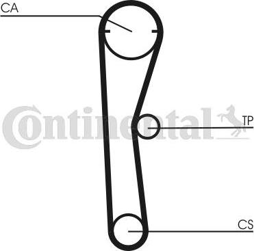 Contitech CT 669 - Зубчатый ремень ГРМ unicars.by