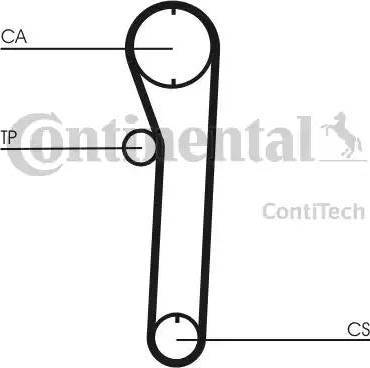 Continental CT669 - Зубчатый ремень ГРМ unicars.by