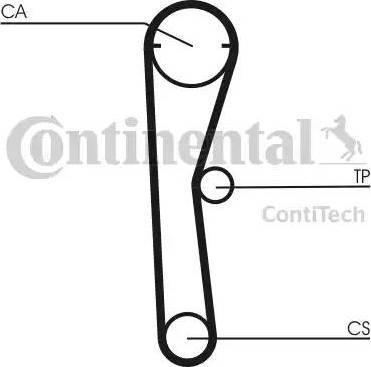 Continental CT669 - Зубчатый ремень ГРМ unicars.by