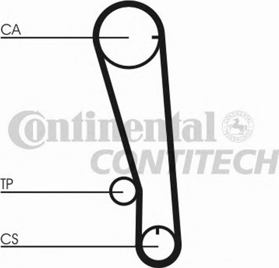 Contitech CT665K1 - Комплект зубчатого ремня ГРМ unicars.by