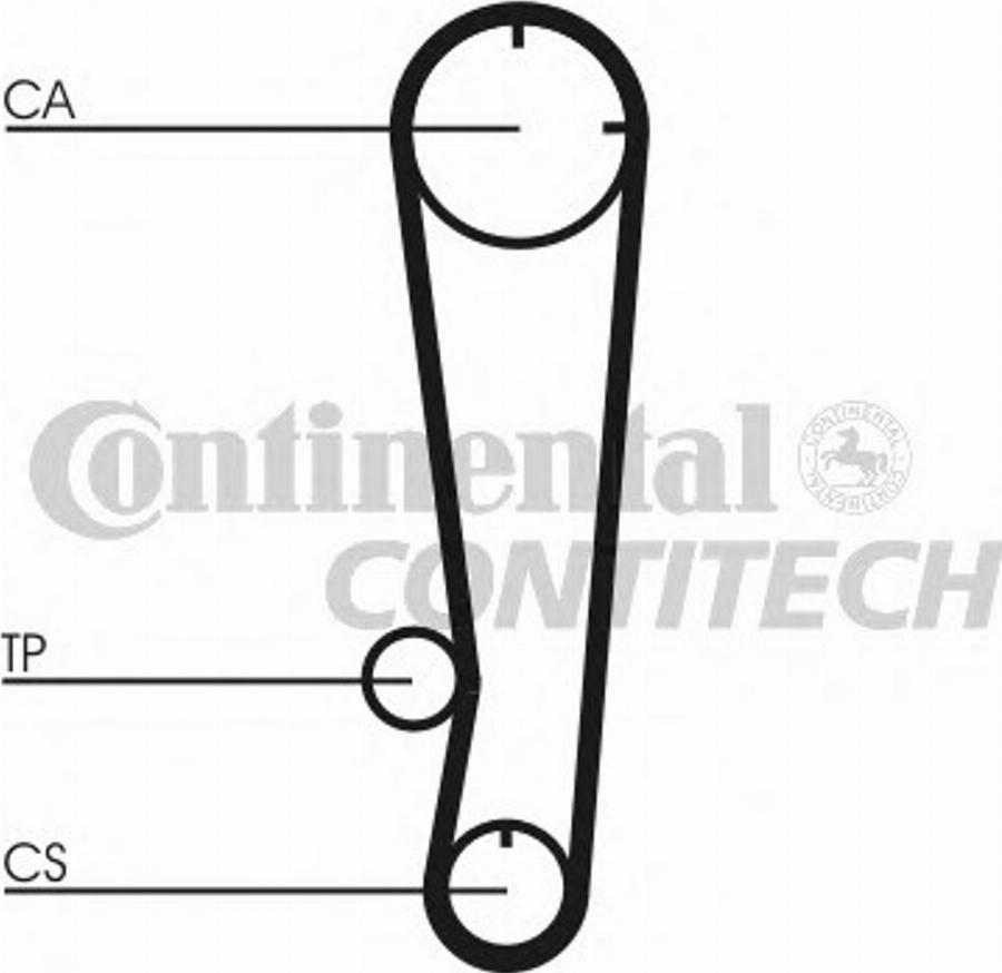 Contitech CT603K1 - Комплект зубчатого ремня ГРМ unicars.by