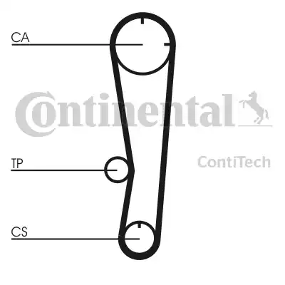 Continental CT602 - Зубчатый ремень ГРМ unicars.by