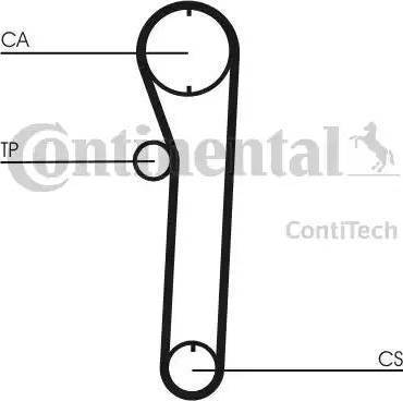 Continental CT680 - Зубчатый ремень ГРМ unicars.by